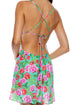 Luli Fama Strawberry Fields Ruched Bust Cami Dress